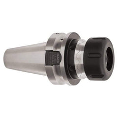 HAIMER - 1/8" to 5/8" Capacity, 100mm Projection, BT40 Taper Shank, ER25 Collet Chuck - 0.0001" TIR, Through-Spindle - Exact Industrial Supply