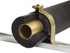 Klo-Shure - 1/2" Pipe, Zinc Plated Steel Strut Mount Insulation Coupling - Trivalent Zinc & Yellow - Caliber Tooling