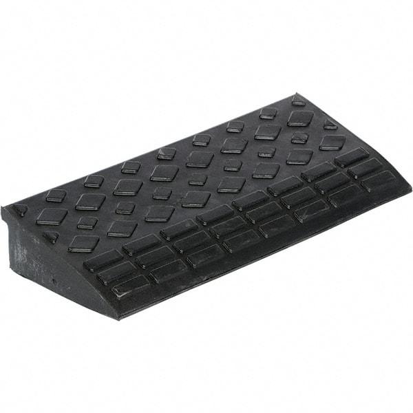 Vestil - 9.68" Long x 23-5/8" Wide, Rubber Rubber Ramp - 4,000 Lb Load Limit - Caliber Tooling