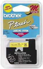 Brother - 1/2" Wide, Yellow Tape Cassette - For Label Maker - Caliber Tooling