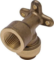 SharkBite - Brass & Chrome Pipe Fittings Type: 90 Drop Ear Elbow Fitting Size: 1/2 x 12 - Caliber Tooling