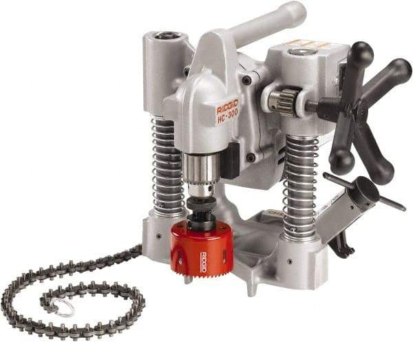 Ridgid - 1/2" Chuck, 3" Travel, Portable Magnetic Drill Press - 360 RPM, 12 Amps, 0.5 hp, 1200 Watts, 115 Volts - Caliber Tooling