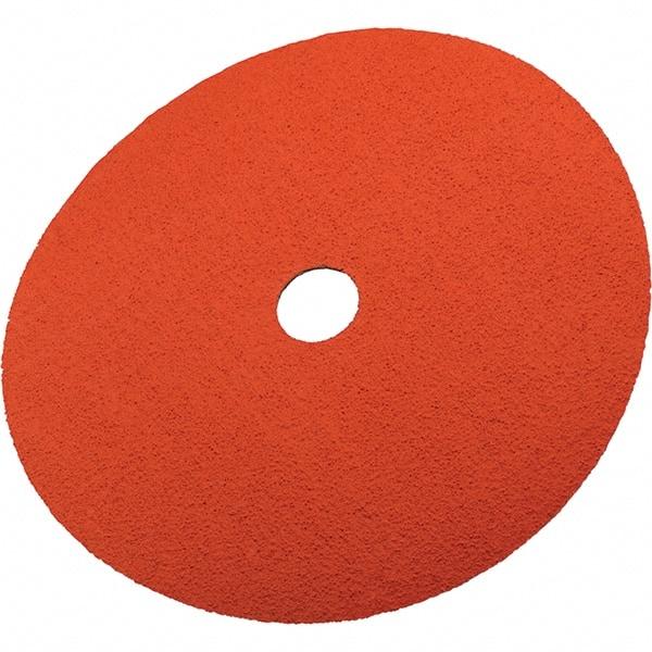 3M - 7" Diam 7/8" Hole 50 Grit Fiber Disc - Coarse Grade, Ceramic, 8,600 Max RPM, Series 785C - Caliber Tooling