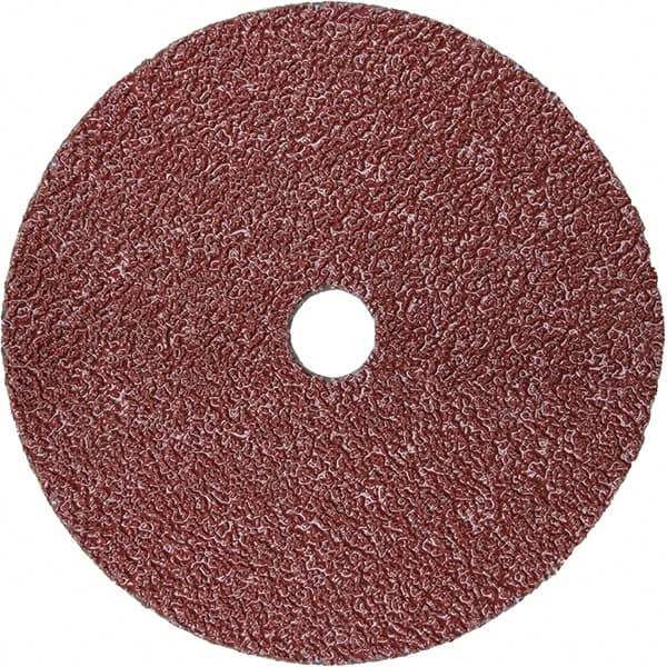 3M - 5" Diam 7/8" Hole 50 Grit Fiber Disc - Coarse Grade, Ceramic, 12,000 Max RPM, Series 988C - Caliber Tooling