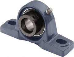 Tritan - 5/8" ID, 4.9213" OAL x 2.2441" OAH Pillow Block - 1,034 Lb Static Cap, 2,158 Lb Dyn Cap, 3.74" Btw Mnt Hole Ctrs, 1-3/16" Base-to-Ctr Ht, Cast Iron/Steel - Caliber Tooling