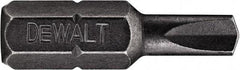 DeWALT - 3/16 Clutch Type G Screwdriver Bit - 1/4" Hex Drive, 1" OAL - Caliber Tooling