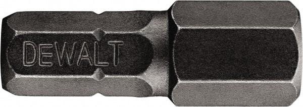 DeWALT - 7/32" Hex Security Bit - 1/4" Hex Drive, 1" OAL - Caliber Tooling