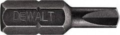 DeWALT - 1/8 Clutch Type G Screwdriver Bit - 1/4" Hex Drive, 1" OAL - Caliber Tooling