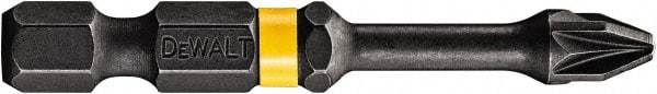 DeWALT - PZ.2 Posidriv Screwdriver Bit - 1/4" Hex Drive, 2" OAL - Caliber Tooling