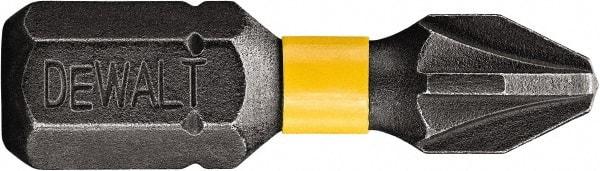 DeWALT - PZ.0 Posidriv Screwdriver Bit - 1/4" Hex Drive, 1" OAL - Caliber Tooling