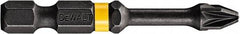 DeWALT - PZ.3 Posidriv Screwdriver Bit - 1/4" Hex Drive, 2" OAL - Caliber Tooling