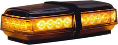 Buyers Products - Variable Flash Rate, Magnetic or Permanent Mount Emergency LED Lightbar Assembly - Powered by DC, Amber - Caliber Tooling