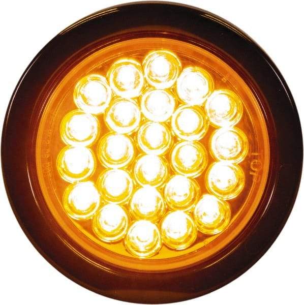 Buyers Products - 6 Flash Rate, Recessed Mount Emergency Strobe Light Assembly - Powered by 12 to 24 Volts, Amber - Caliber Tooling