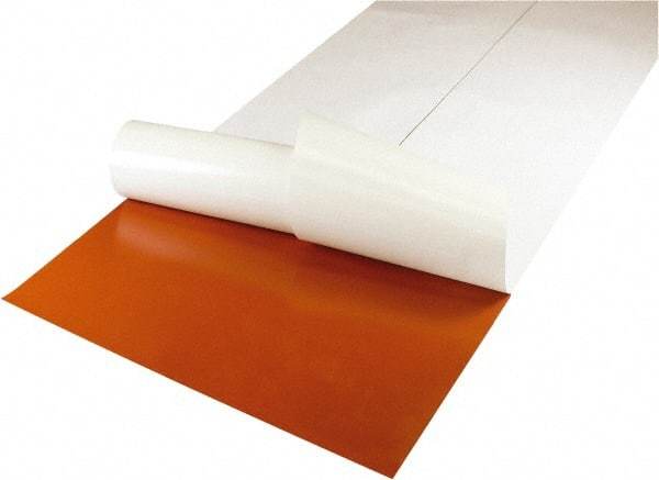 Value Collection - 36" Long, 12" Wide, 3/32" Thick, Silicone Rubber Foam Sheet - 50 to 60 Durometer, Red, -60 to 400°F, 550 psi Tensile Strength, Adhesive Backing - Caliber Tooling