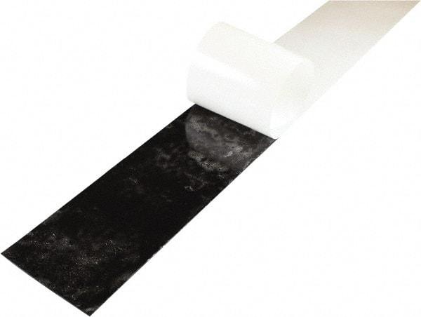 Value Collection - 3/16" Thick x 4" Wide x 36" Long, Adhesive Backed EPDM Rubber Strip - Stock Length, 60 Shore A Durometer, 1,000 psi Tensile Strength, -40 to 225°F, Black - Caliber Tooling