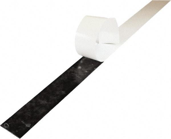 Value Collection - 3/4" Thick x 2" Wide x 36" Long, Adhesive Backed Buna-N Rubber Strip - Stock Length, 40 Shore A Durometer, 1,500 psi Tensile Strength, -40 to 225°F, Black - Caliber Tooling