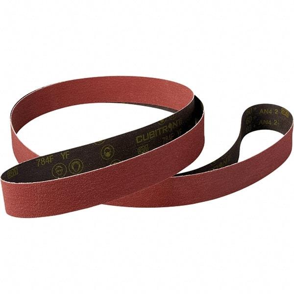 3M - 1/2" Wide x 18" OAL, 36 Grit, Ceramic Abrasive Belt - Ceramic, Coated, YF Weighted Cloth Backing, Series 784F - Caliber Tooling