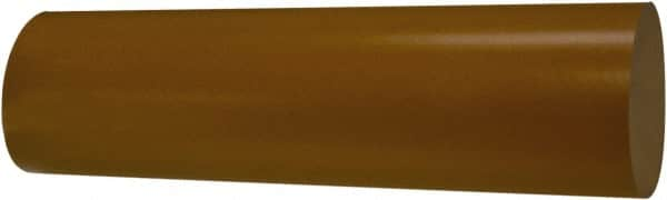 TriStar - 2' Long, 1" Diam, Plastic Plastic Rod - + 1/4 - 0.0" Length Tolerance, +0.020/-0.000" Diam Tolerance, 60D Hardness, Dull Gold - Caliber Tooling