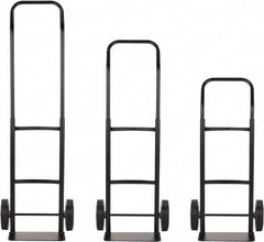 Harper Trucks - 600 Lb Capacity 40" OAH Convertible Hand Truck - 14 x 7" Base Plate, Continuous Handle, Steel, Solid Rubber Swivel Wheels - Caliber Tooling