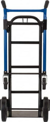 Harper Trucks - 900 Lb Capacity 48" OAH Quick Change Convertible Hand Truck - 18 x 9" Base Plate, Dual Handle, Steel, Solid Rubber Swivel Wheels - Caliber Tooling