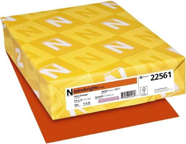 Neenah Paper - Orbit Orange Colored Copy Paper - Use with Laser Printers, Inkjet Printers, Copiers - Caliber Tooling