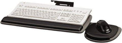 FELLOWES - Graphite & Black Underdesk Keyboard Tray - Use with Computer - Caliber Tooling