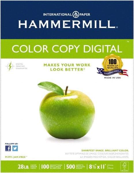 Hammermill - Photo White Colored Copy Paper - Use with Laser Printers, Offset Presses, Color Copiers - Caliber Tooling