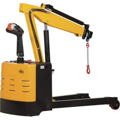 Vestil - 2,500 Lb Load Capacity, Steel Electric Floor Crane - 8' 5/64" Span - Caliber Tooling