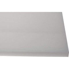 Made in USA - 3/4" Thick x 1' Wide x 4' Long, Polyethylene (HDPE) Sheet - White, Shore D-65 Hardness, Cutting Board Grade, ±10% Tolerance - Caliber Tooling