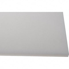 Made in USA - 1/2" Thick x 2' Wide x 4' Long, Polyethylene (HDPE) Sheet - White, Shore D-65 Hardness, Cutting Board Grade, ±10% Tolerance - Caliber Tooling