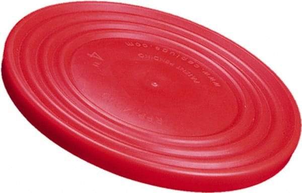 Caplugs - Round Head Flange Cap - Low-Density Polyethylene, Red - Caliber Tooling