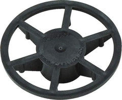 Caplugs - 0.809" ID, Pin Wheel Cap - 35/64" Long, Low-Density Polyethylene, Black - Caliber Tooling