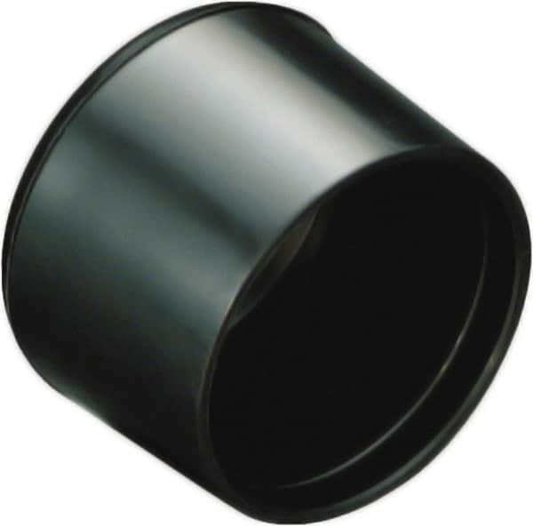 Caplugs - Dome Head Finishing Cap - 27/32" Long, Low-Density Polyethylene, Black - Caliber Tooling