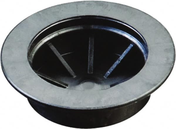 Caplugs - 1.1" ID, Round Head Coupling Plug - 3/8" Long, Low-Density Polyethylene, Black - Caliber Tooling