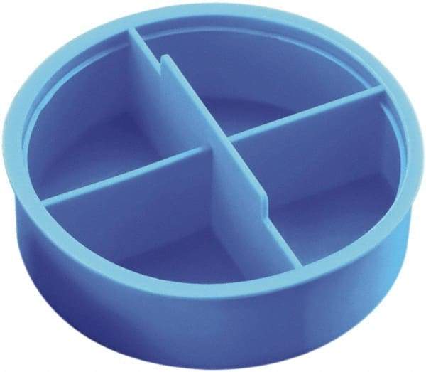 Caplugs - 2.02" ID, Round Head Tube Plug - 2.13" OD, 1" Long, Low-Density Polyethylene, Blue - Caliber Tooling