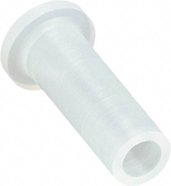 Caplugs - Round Head Cap with Flange - 1-27/64" Long, Silicone, Natural (Color) - Caliber Tooling