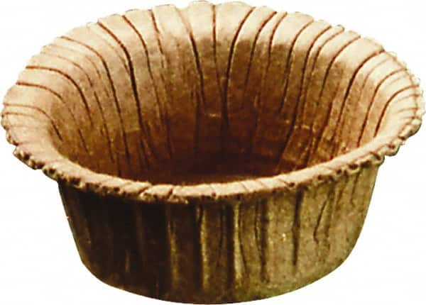 Caplugs - 1.44" ID, Round Head, Tapered Plug - 1.73" OD, 41/64" Long, Paperboard, Brown - Caliber Tooling