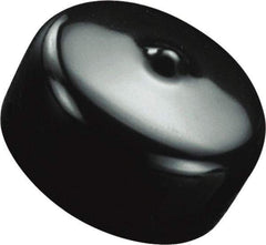 Caplugs - Flexible, Round Head Masking Cap - 1" Long, Vinyl, Black - Caliber Tooling