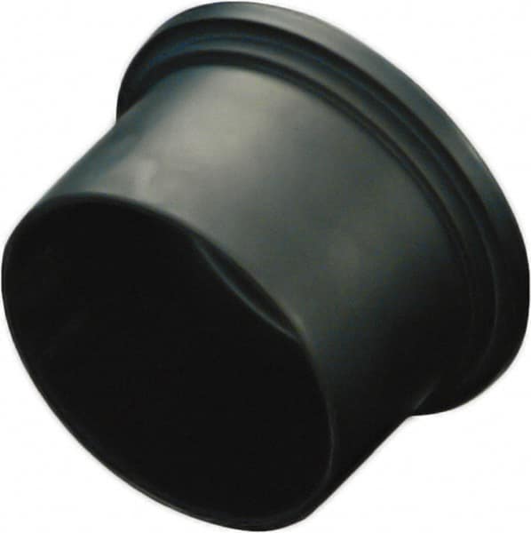 Caplugs - 1.34" ID, Conductive, Round Head Plug - 1.52" OD, 35/64" Long, Polyethylene Copolymer, Black - Caliber Tooling