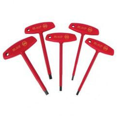 5PC INSULATED T-HANDLE HEX SET-MM - Caliber Tooling