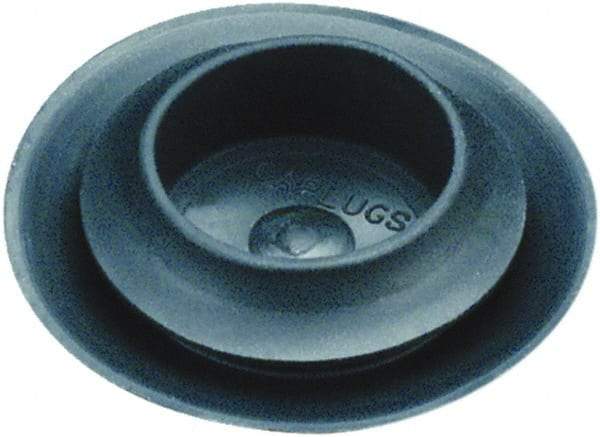 Caplugs - Button Finishing Plug for 0.031 to 0.079" Thick Panels, - 1.193" ID, 1.496 OD, 0.307" Deep, Thermoplastic Rubber, Black - Caliber Tooling