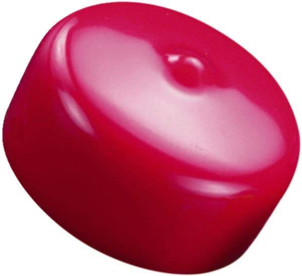 Caplugs - Round Head Cap - 1.14" OD, 1-1/2" Long, Vinyl, Blue - Caliber Tooling