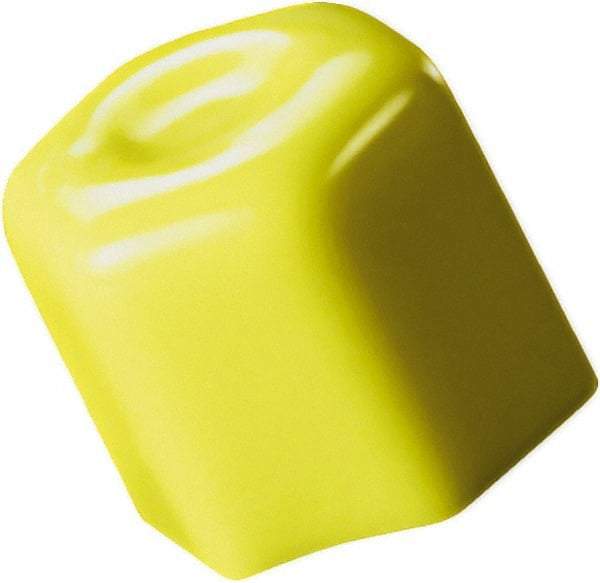 Caplugs - Hex Head Hex Cap - 1-1/2" Long, Vinyl, Yellow - Caliber Tooling