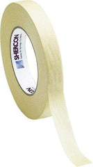 Caplugs - 1/2" Wide x 60 Yd Long Off-White Crepe Paper High Temperature Masking Tape - Series KD110500, 7.5 mil Thick - Caliber Tooling