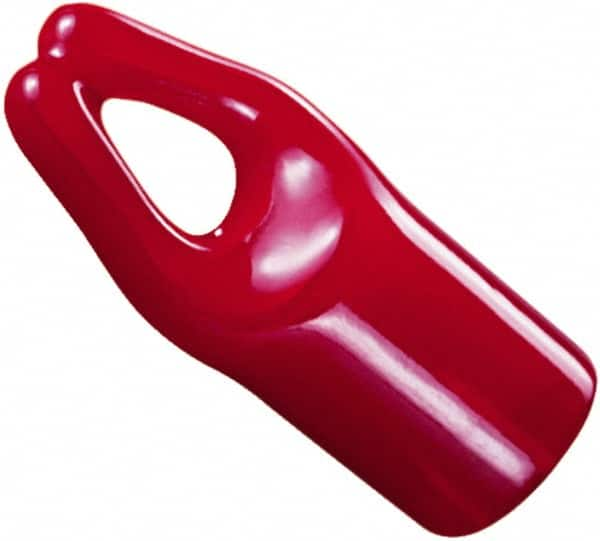 Caplugs - 1-7/16" ID, Round Head Hanger Tip Cap - 1" Long, Vinyl, Red - Caliber Tooling