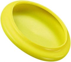 Caplugs - 0.93" ID, Flexible, Round Head Flange Cap - 1.55" OD, 1/16" Long, Vinyl, Blue - Caliber Tooling