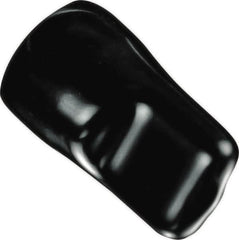 Caplugs - 3/16" ID, Pull-Tab, Round Head Masking Cap - 1-9/16" Long, Vinyl, Black - Caliber Tooling