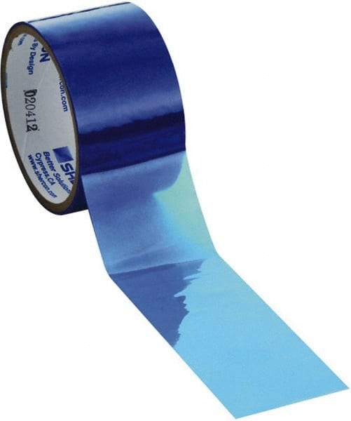 Caplugs - 3-1/2" Wide x 72 Yd Long Blue Polyester Film High Temperature Masking Tape - Series PC903500, 3 mil Thick - Caliber Tooling