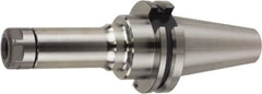 Lyndex - 1.75mm to 10mm Capacity, 120mm Projection, NCAT40 Taper Plus, SK10 Collet Chuck - 0.0002" TIR, Through-Spindle - Exact Industrial Supply