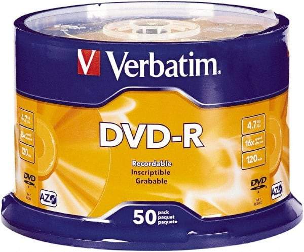 Verbatim - Silver DVD-R Discs - Use with CD, DVD - Caliber Tooling